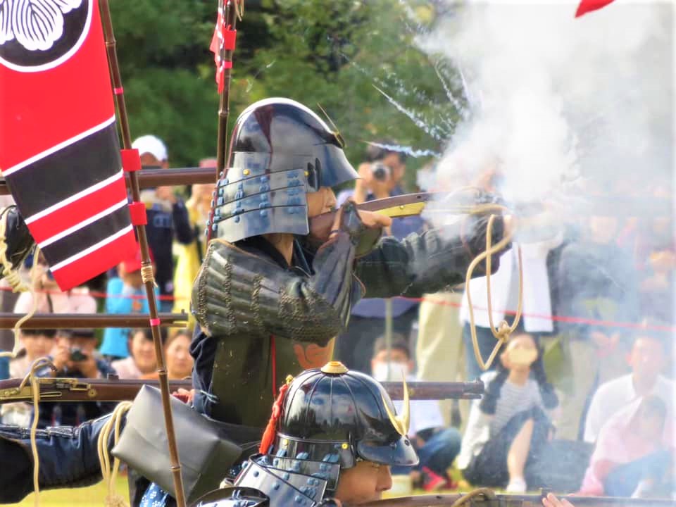 artillerie de samouraïs Japon féodal