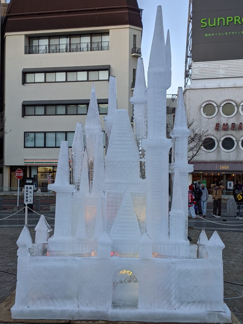 Matsumoto Castle Ice Sculpture pre event