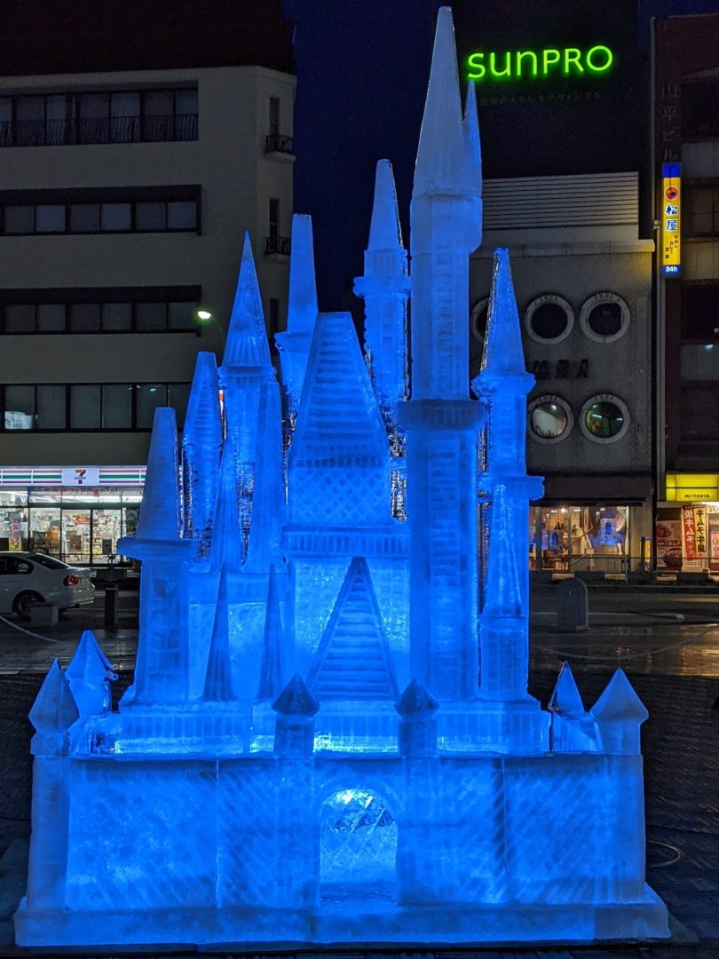 go to Matsumoto Castle Ice Sculpture