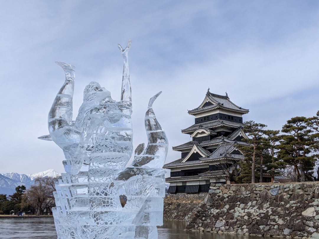 Matsumoto Castle Ice Sculpture statue