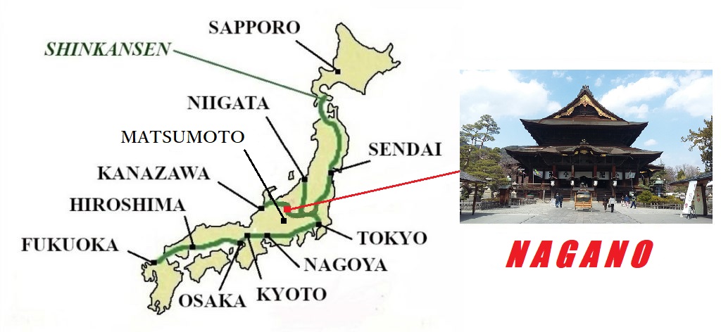 About Nagano map